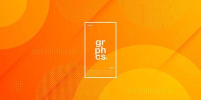 Modern abstract bright orange gradient illustration background with simple pattern. Cool design. Eps10 vector