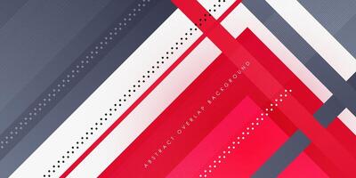 Overlap abstract red and gray shapes. Abstract line on colorful geometric design. Modern overlap papercut background illustration. Eps10 vector