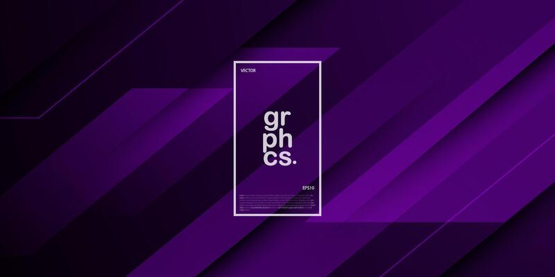bstract 3d background futuristic dark purple gradient illustration with simple overlap pattern. Modern cool design and luxury. Eps10