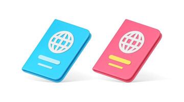 Travel preparation guidance rules advice help support handbook user manual 3d icon set vector
