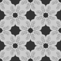 Seamless pattern with spirals. Dark grey and Light grey. vector