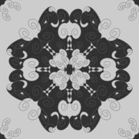 Seamless pattern with spirals. Dark grey and Light grey. vector