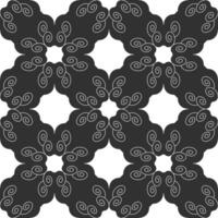 Seamless pattern with spirals. Dark grey and white vector