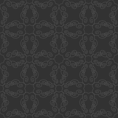 Seamless pattern with spirals. Dark grey and Light grey.