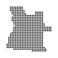 Angola map icon vector