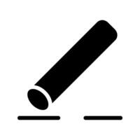 Chalk icon. with a soild style. Suitable for use on websites, UI and mobile apps. vector