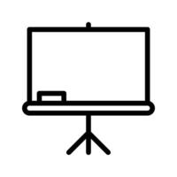Whiteboard line icon. Can be used for websites, UI and mobile apps. vector