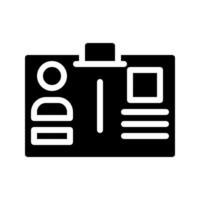 Student card icon. with a soild style. Suitable for use on websites, UI and mobile apps. vector