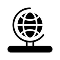 Globe icon. with a soild style. Suitable for use on websites, UI and mobile apps. vector