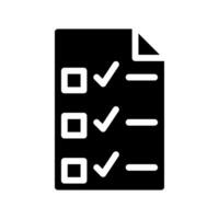 exam paper icon. with a soild style. Suitable for use on websites, UI and mobile apps. vector
