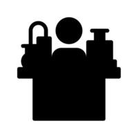 Lab research facility icon. with a soild style. Suitable for use on websites, UI and mobile apps. vector