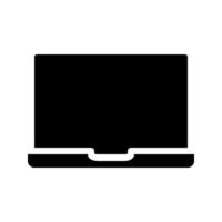 Laptop icon. with a soild style. Suitable for use on websites, UI and mobile apps. vector