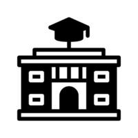 University building icon. with a soild style. Suitable for use on websites, UI and mobile apps. vector