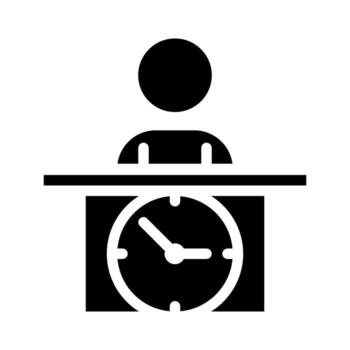 conferencia hora icono. con un sucio estilo. adecuado para utilizar en sitios web, ui y móvil aplicaciones vector