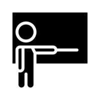 Lecturer icon. with a soild style. Suitable for use on websites, UI and mobile apps. vector