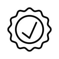 Official seal line icon. Can be used for websites, UI and mobile apps. vector