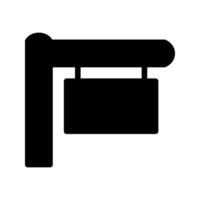 Signboard icon. with a soild style. Suitable for use on websites, UI and mobile apps. vector