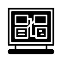 Notice board icon. with a soild style. Suitable for use on websites, UI and mobile apps. vector