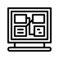 Notice board line icon. Can be used for websites, UI and mobile apps. vector