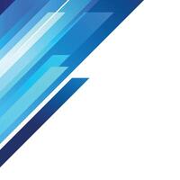 Abstract blue geometric corner background. Blue alternating geometric over left corner abstract background vector