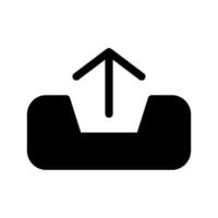 Upload From Inbox Icon Symbol Design Illustration vector
