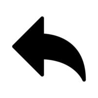 Reply Arrow Button Icon Symbol Design Illustration vector
