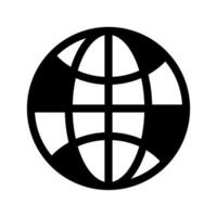 Globe Icon Symbol Design Illustration vector