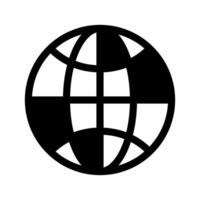 Globe Icon Symbol Design Illustration vector