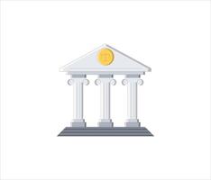 bank court justice udge building architecture vector