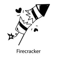 Trendy Firecracker Concepts vector