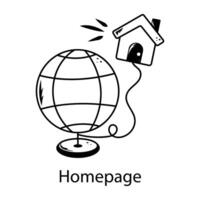Trendy Homepage Concepts vector