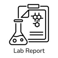 Trendy Lab Report vector