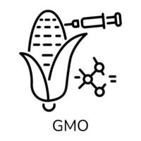 Trendy GMO Concepts vector