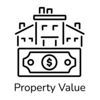Trendy Property Value vector