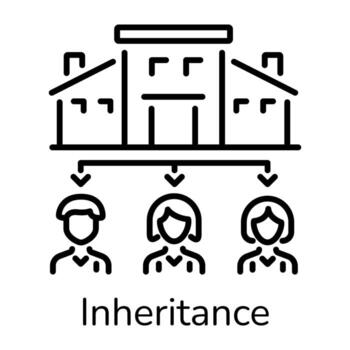 Trendy Inheritance Concepts vector