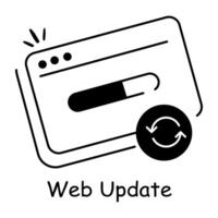 Trendy Web Update vector