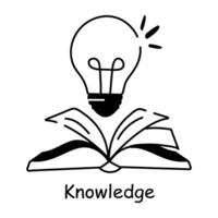Trendy Knowledge Concepts vector