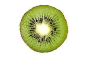Sliced kiwi. Kiwi texture or background. Freshly sliced kiwi on a white background photo