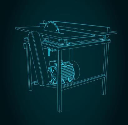 Table saw illustration