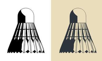 Shuttlecocks for badminton vector