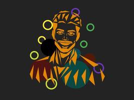 Abstract Illustration of a Man for Father's Day. Celebrate Father's Day with this stylish and meaningful abstract illustration. vector