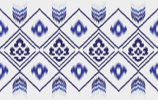 Geometric ethnic fabric seamless pattern colorful. traditional ikat ethnic style pattern. Designed for background ,wallpaper ,carpet ,clothing ,ikat pattern ,fabric ,embroidery ,textile art vector