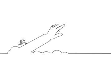 a drawing of a hand reaching out to touch something vector