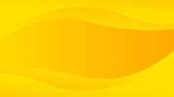 Bright orange-yellow abstract dynamic background with waving shapes. Fresh lemon orange color. Modern wallpapers for templates, banners, sales, events, ads, web and pages vector
