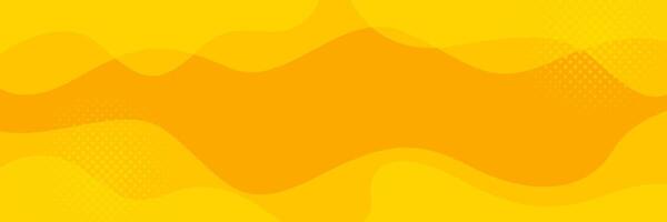 Abstract yellow dynamic curve background. Fresh lemon orange color. Template banner background for web, pages, sales, headers, events, holidays, parties, and falling vector