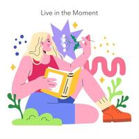 YOLO concept Flat illustration. vector