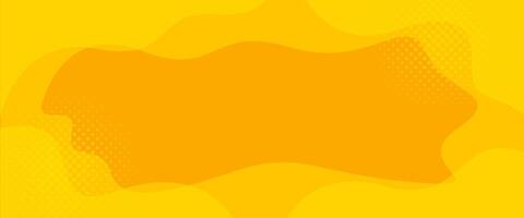 Abstract yellow dynamic curve background. Fresh lemon orange color. Template banner background for web, pages, sales, headers, events, holidays, parties, and falling vector