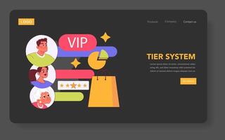Loyalty Program And Reward. Flat Illustration vector