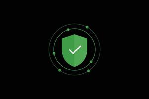 Safty shield securty network connection vector