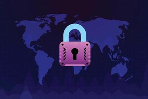 Cyber secure abstract background vector